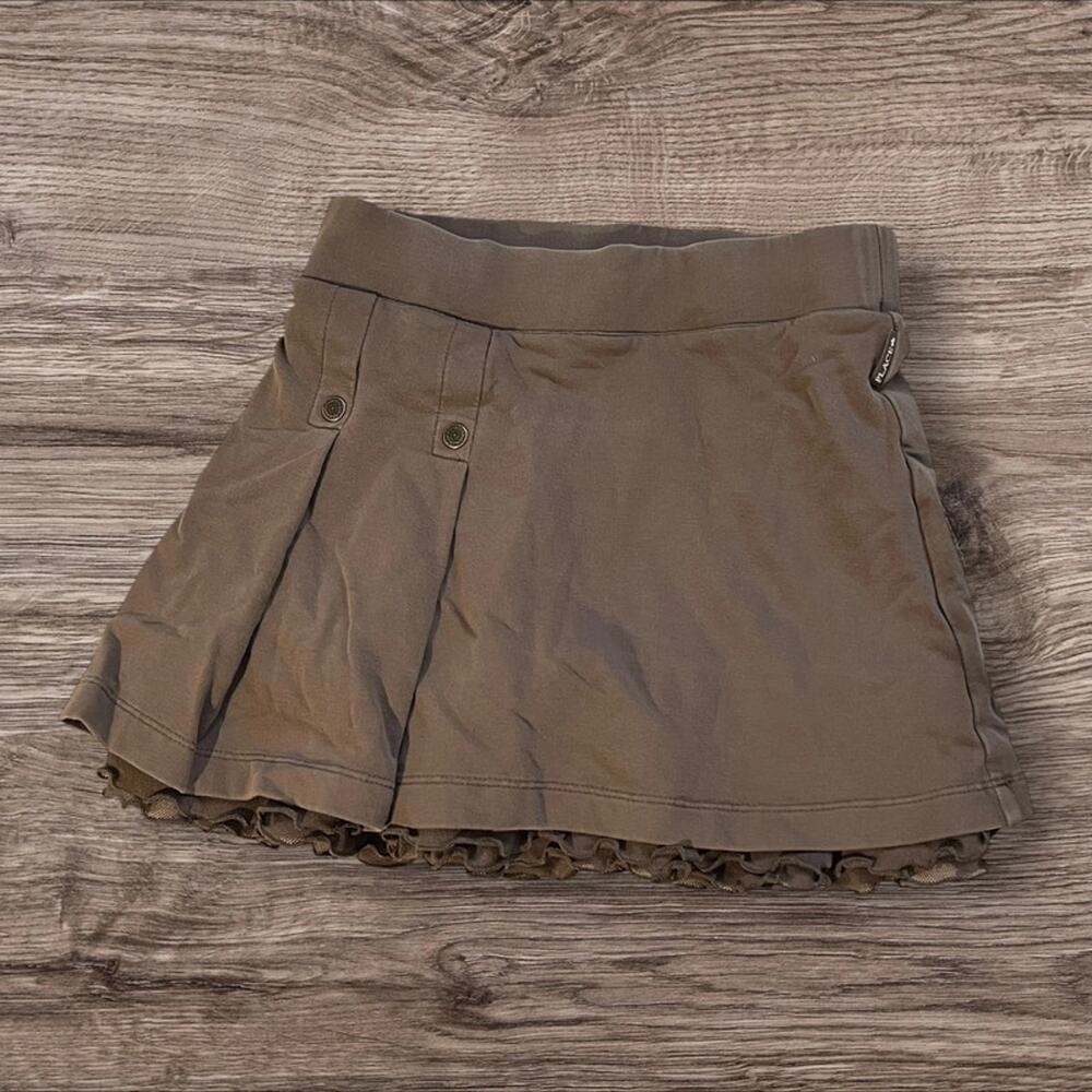 The Children’s Place Girls Skort Size 6X/7 Brown Ruffle Pleated